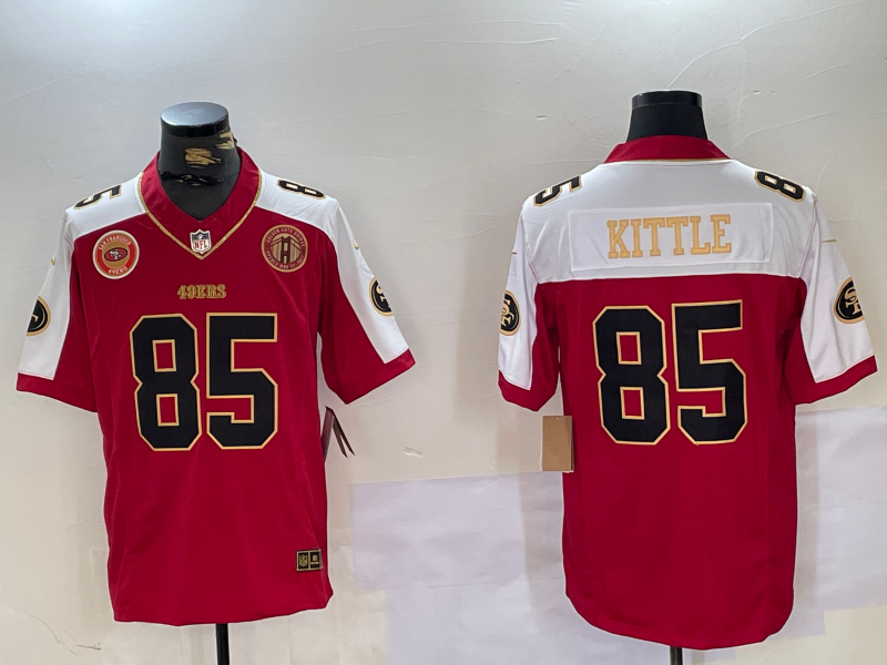 Men San Francisco 49ers #85 Kittle red 2025 Nike Limited NFL Jersey style 4->san francisco 49ers->NFL Jersey